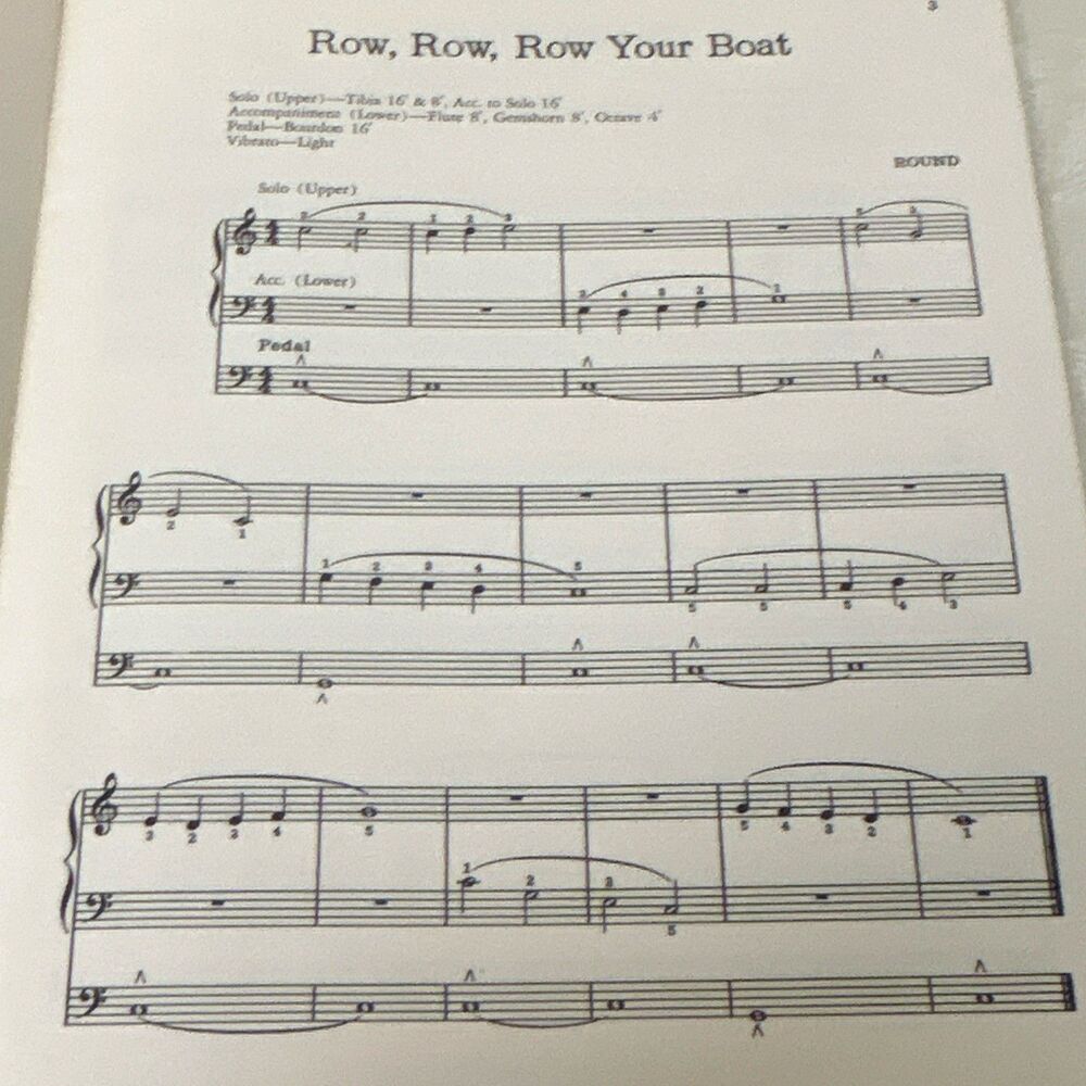 Vintage First Organ Pieces for Baldwin Orga-sonic Spinet Organ Hildegarde Sill - Picture 10 of 10